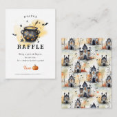 ベビーは赤ちゃんシャワーおむつラッフルを醸造している エンクロージャーカード (正面/裏面)