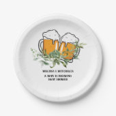 ベビーは赤ちゃんシャワーのデザートを醸造している ペーパープレート (正面)