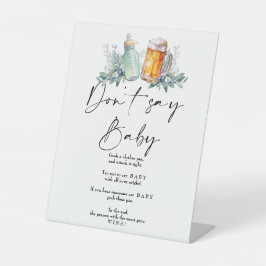 ベビーは赤ちゃんシャワーを醸造しているベビー 台座サイン