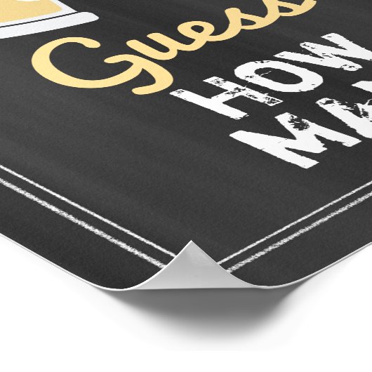 ベビーは赤ちゃんシャワーを醸造している推測ゲームの数 ポスター (角)