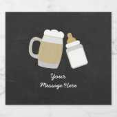 ベビーは赤ちゃんシャワーを醸造している ビールラベル (シングルラベル)