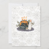 ベビーは赤ちゃんシャワーを醸造している 招待状 (裏面)