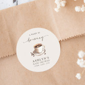 ベビーは赤ちゃんシャワー丸シールを醸造している ラウンドシール