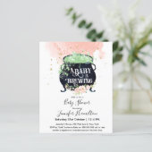 ベビーは赤ちゃんシャワー予算招待状を醸造している (スタンド正面)