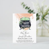 ベビーは赤ちゃんシャワー予算招待状を醸造している (スタンド正面)