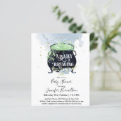 ベビーは赤ちゃんシャワー予算招待状を醸造している (スタンド正面)