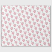 ベビーは赤ちゃん女の子シャワーおむつラッフルを醸造している ラッピングペーパー (フラット)