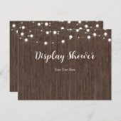 ベビーは赤ちゃん素朴シャワー挿入カードを醸造している インビテーションポストカード (正面/裏面)