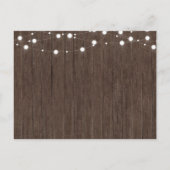 ベビーは赤ちゃん素朴シャワー挿入カードを醸造している インビテーションポストカード (裏面)