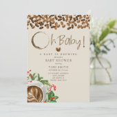 ベビーは醸造ああベビークリスマスコーヒースシャワー 招待状 (スタンド正面)