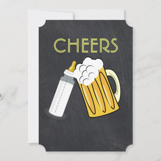 ベビーは醸造しています 招待状 (裏面)