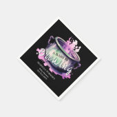 ベビーは醸造だ |ハロウィーンのベビーシャワー スタンダードカクテルナプキン (角)