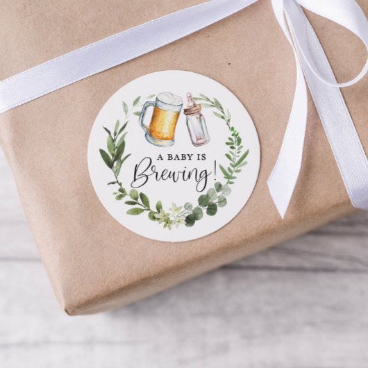 ベビーは醸造クラシック丸ステッカー ラウンドシール