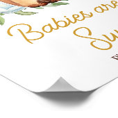 ベビーは醸造コーヒーベビーは甘い ポスター (角)