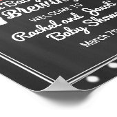 ベビーは醸造コーラル&シャルボードウェルカムシャワー ポスター (角)