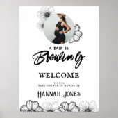 ベビーは醸造ゴシックベビーシャワースカル&花 ポスター (正面)