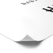 ベビーは醸造ゴシックベビーシャワースカル&花 ポスター (角)