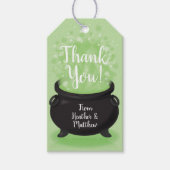 ベビーは醸造シャワーハロウィーンキャルドロン ギフトタグ (正面)