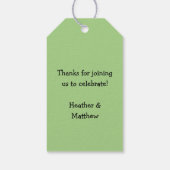 ベビーは醸造シャワーハロウィーンキャルドロン ギフトタグ (裏面)