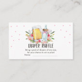 ベビーは醸造シャワービールおむつラッフルカード エンクロージャーカード (正面)