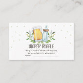 ベビーは醸造シャワービールおむつラッフルカード エンクロージャーカード (正面)