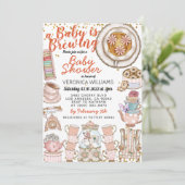 ベビーは醸造シャワー招待状 招待状 (スタンド正面)