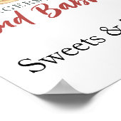 ベビーは醸造スイーツと赤ちゃんシャワーを扱う ポスター (角)