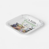 ベビーは醸造セージ緑ハロウィーンベビーシャワー ペーパープレート (傾斜あり)