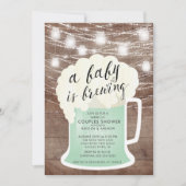 ベビーは醸造ニュートラルベビーシャワー招待状 招待状 (正面)