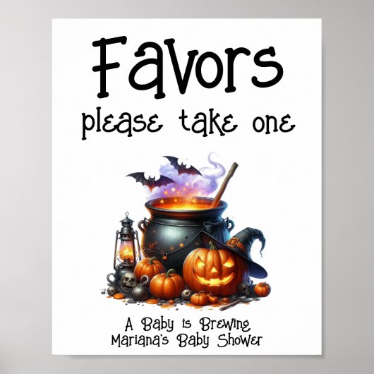 ベビーは醸造ニュートラル赤ちゃんシャワー好意サイン ポスター (正面)