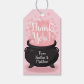 ベビーは醸造ハロウィーンシャワーピンクの女の子 ギフトタグ (正面)