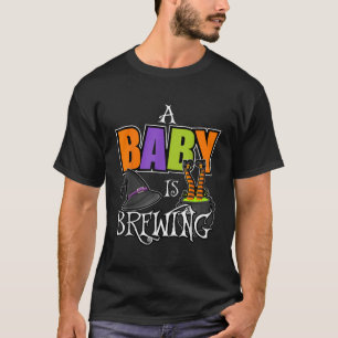 ベビーは醸造ハロウィーンテーマベビーシャワースポオ Tシャツ