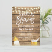 ベビーは醸造バ素朴ンビアベビーシャワー 招待状 (スタンド正面)