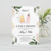 ベビーは醸造ビール&応援コードベビーシャワーI 招待状 (スタンド正面)