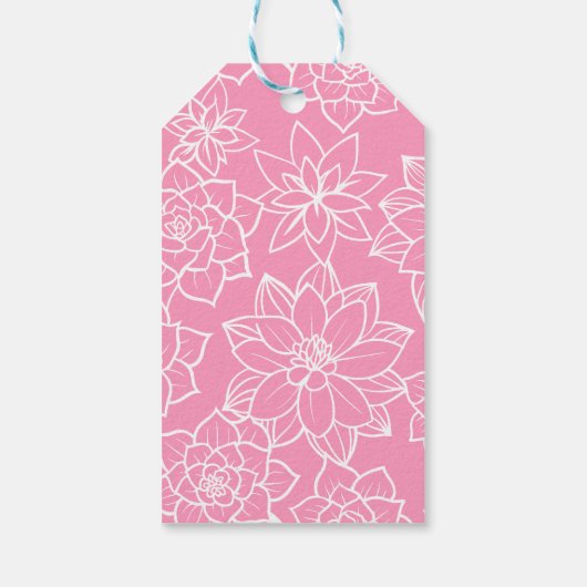 ベビーは醸造フラワーバラ茶ベビーシャワー ギフトタグ (裏面)