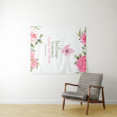 ベビーは醸造フラワーバラ茶ベビーシャワー タペストリー (インサイチュ(横))