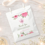 ベビーは醸造フラワーバラ茶ベビーシャワー フェイバーバッグ (クリップ留めされた状態)