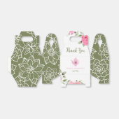 ベビーは醸造フラワーバラ茶ベビーシャワー フェイバーボックス (折り畳みなし)