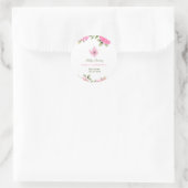 ベビーは醸造フラワーバラ茶ベビーシャワー ラウンドシール (バッグ)