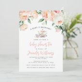 ベビーは醸造フローラベビーガールシャワー 招待状 (スタンド正面)