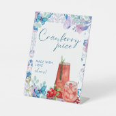 ベビーは醸造フローラベビーシャワークランベリージュース 台座サイン (正面)