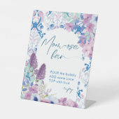 ベビーは醸造フローラベビーシャワーミモサバー 台座サイン (正面)