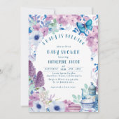 ベビーは醸造フローラ茶パーティー赤ちゃんシャワー 招待状 (正面)