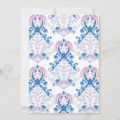 ベビーは醸造フローラ茶パーティー赤ちゃんシャワー 招待状 (裏面)