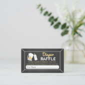 ベビーは醸造ベビーシャワーおむつラッフルチケット エンクロージャーカード (スタンド正面)