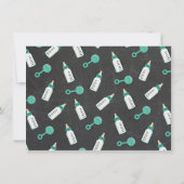 ベビーは醸造ベビーシャワー招待状 招待状 (裏面)