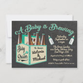 ベビーは醸造ベビーシャワー招待状 招待状 (正面)