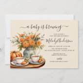 ベビーは醸造ベビーシャワー招待状 招待状 (正面)