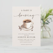 ベビーは醸造ベビーシャワー招待状 招待状 (スタンド正面)