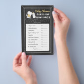 ベビーは醸造ベビーシャワー推定右プライスゲーム チラシ (ハンドル)